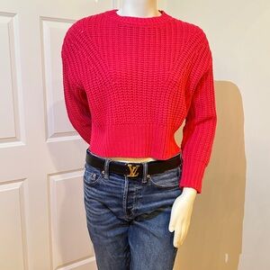 Jessica Simpson Vibrant Pink Crew Neck Sweater